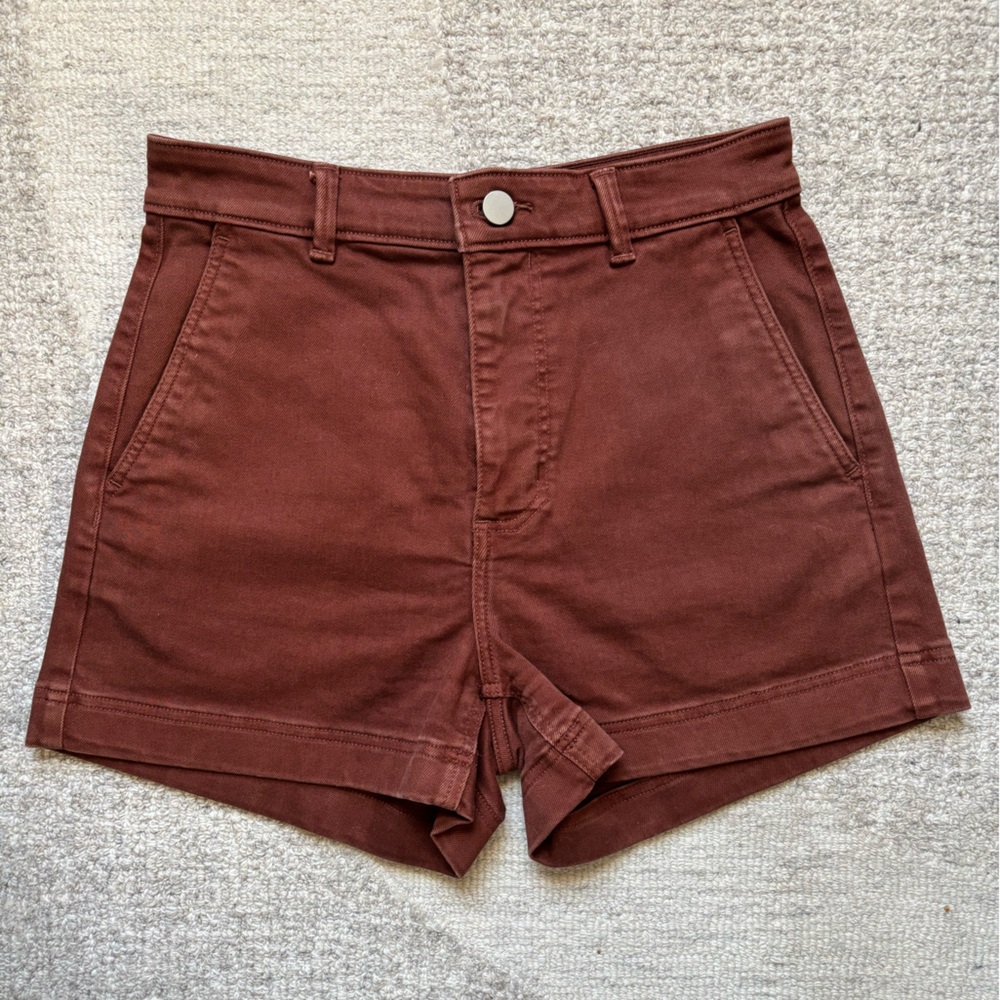 Everlane Shorts | Cotton Twill High Rise Straight Leg Shors